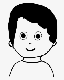 Small Boy- Vector Clip Arts - Big And Small Face Black And White, HD Png Download, Transparent PNG