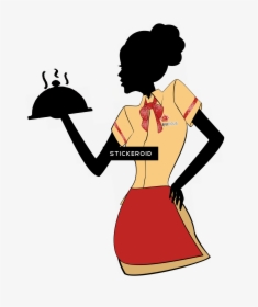 Waitress People Waiter - Transparent Waiter Clipart, HD Png Download, Transparent PNG