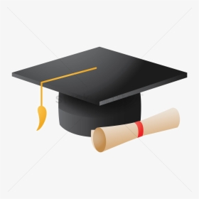 Mortarboard Png Hd - Graduation Scroll And Mortar Board, Transparent Png, Transparent PNG