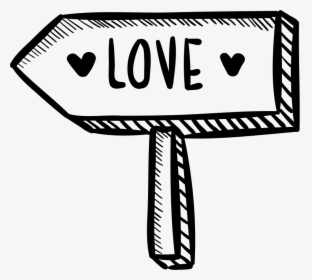 Direction Sign To Love - Love Direction Png, Transparent Png, Transparent PNG
