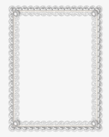 Pearls In Lace Frames - High Resolution Page Border, HD Png Download, Transparent PNG