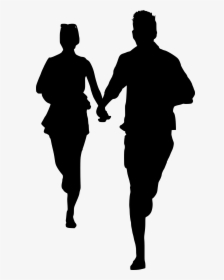 Couple Holding Hands Silhouette Png, Transparent Png, Transparent PNG