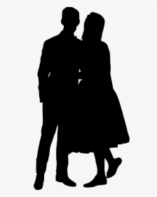 Silhouette Of A Couple Png, Transparent Png, Transparent PNG