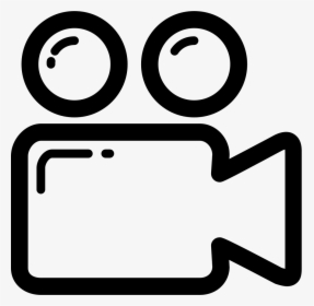 Video Camera Outline - Video Camera Icon Png, Transparent Png, Transparent PNG