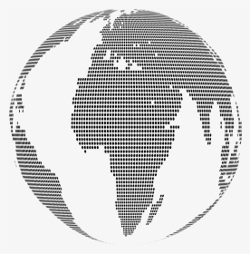 Clipart Globe Line - World Map Dots Svg, HD Png Download, Transparent PNG