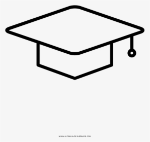 Mortar Board Coloring Page - Icon Date Graduate, HD Png Download, Transparent PNG