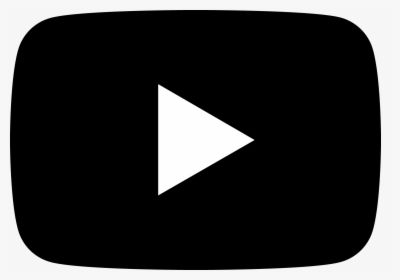 Youtube Logo Png Black Transparent Background - Black Youtube Icon Png
