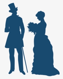 Old-fashioned Couple - Silhouette Old Fashioned, HD Png Download, Transparent PNG