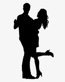 Couple Dancers Silhouette Png Transparent Clip Art - Couple Dancing Silhouette Clip Art, Png Download, Transparent PNG