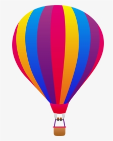 Vintage Hot Air Balloon Clip Art Free Clipart Images - Cartoon Hot Air Balloon Drawing, HD Png Download, Transparent PNG