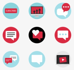Online And Youtube - Button Youtube Comments Icons, HD Png Download, Transparent PNG