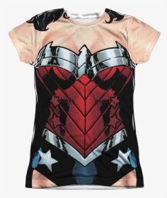 Wonder Woman Costume T-shirt - Wonder Woman T Shirt Womens, HD Png Download, Transparent PNG