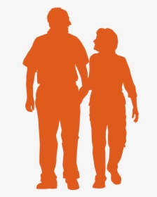 Silhouette Couple At Getdrawings - Old Couple Silhouette Png, Transparent Png, Transparent PNG
