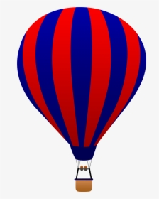 Hot Air Balloon Clipart Black And White Free - Transparent Hot Air Balloon Cartoon, HD Png Download, Transparent PNG