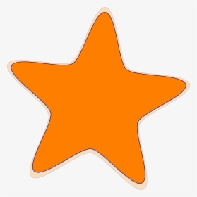 Star Favorite Orange Free Picture - Rounded Corner Star Png, Transparent Png, Transparent PNG