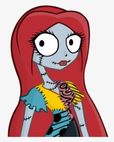 Nightmare Before Christmas Car Decal Jack And Sally - Sally Chibi Nightmare Before The Christmas, HD Png Download, Transparent PNG