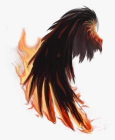 #fire #wings #firewings #tumblr #edit #png #pngedit - Bird, Transparent Png, Transparent PNG