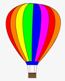 Hot Air Ballooning,yellow,hot Air Balloon - Drawing Colorful Hot Air Balloon, HD Png Download, Transparent PNG