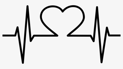 Clip Art Collection Of Free Svg - Heart Logo In Black And White, HD Png Download, Transparent PNG