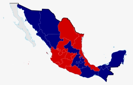 Mexican Civil War Map, HD Png Download, Transparent PNG