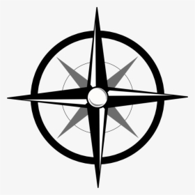 Simple Compass Icon - Compass With North On The Left, HD Png Download, Transparent PNG