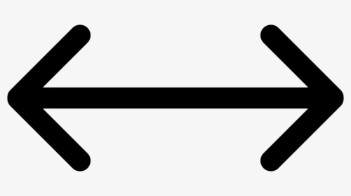 Left Right Arrow Png - Arrow Both Sides Png, Transparent Png, Transparent PNG