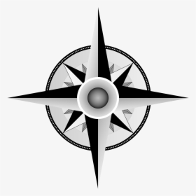 Compass Clip Art Black And White Stock Clipart Free - Direction Compass In Malayalam, HD Png Download, Transparent PNG