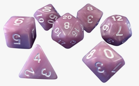 Plastic Set Of 7 Polyhedral Rpg Dice For Dnd - Dnd Dice Set Png, Transparent Png, Transparent PNG