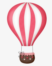 Hot Air Balloon Clipart Colour - Clipart Pink Hot Air Balloon Transparent Background, HD Png Download, Transparent PNG