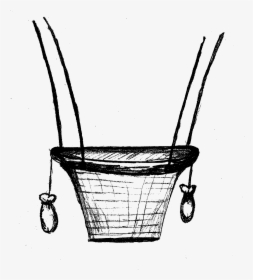 Hot Air Balloon Basket Png - Hot Air Balloon Basket Drawing, Transparent Png, Transparent PNG