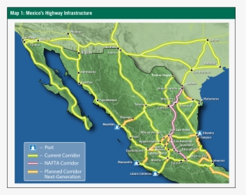 Mexico39s Evolving Network Of Modern Interstate Roadways - Atlas, HD Png Download, Transparent PNG