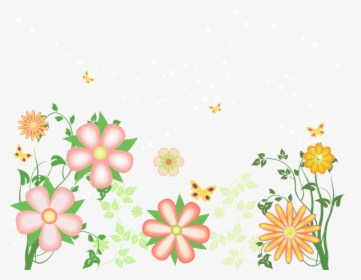 Decorative Flowers Free Transparent Clipart - Flower Clip Art Transparent Background, HD Png Download, Transparent PNG