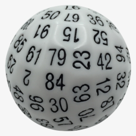 Single 100 Sided Polyhedral Dice - Sphere, HD Png Download, Transparent PNG