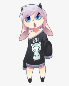 Goat Girl Sweater Manga Anime Freetoedit - Anime Cute Girl Furry, HD Png Download, Transparent PNG