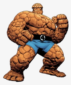 Thing,fantastic Four,muscle,fictional Art - Fantastic Four The Thing, HD Png Download, Transparent PNG