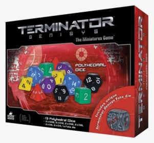 Polyhedral Dice From Terminator Genisys The Miniatures - River Horse, HD Png Download, Transparent PNG