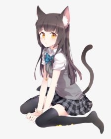 Anime Cat Girl Png - Anime Transparent, Png Download, Transparent PNG