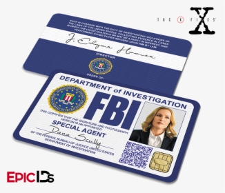The X-files Inspired Dana Scully Fbi Special Agent - Fbi Special Agent Id, HD Png Download, Transparent PNG