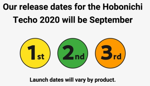 Our Release Dates For The Hobonichi Techo 2020 Will - Circle, HD Png Download, Transparent PNG