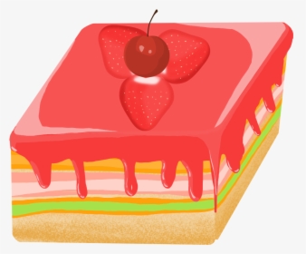 Transparent Strawberry Cake Png, Png Download, Transparent PNG