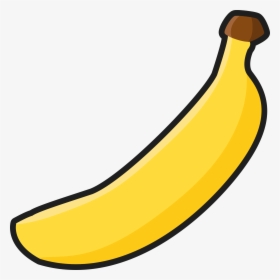 Simple Outlined Big Image - Banana Clipart, HD Png Download, Transparent PNG