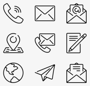 Email Phone Address Icons, HD Png Download, Transparent PNG