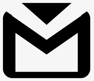 Computer Icons Gmail Email Black Black And White- - Gmail Logo Black Background, HD Png Download, Transparent PNG