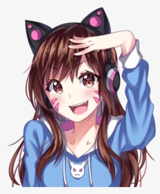 #overwatch #diva #anime #manga #videogames - Overwatch D Va Anime, HD Png Download, Transparent PNG