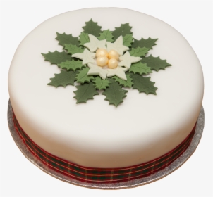 4 Holly Wreath 8inch - Holly Wreath Christmas Cake, HD Png Download, Transparent PNG