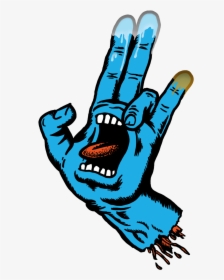 Transparent Shocker Png - Santa Cruz Blue Hand, Png Download, Transparent PNG