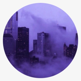 #purple #aesthetic #icon #clouds #city #profile #pic - Purple Aesthetic Profile, HD Png Download, Transparent PNG