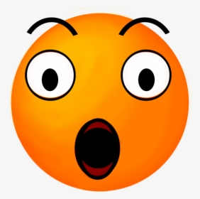 Shock Surprise Smileyface Emoticon I Had To Make This - Orange Surprised Face Emoji, HD Png Download, Transparent PNG