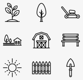 Linear Gardening Tools - Gardening Tools Icon, HD Png Download, Transparent PNG