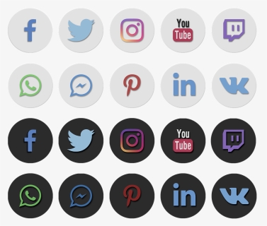 Transparent Social Media Icon Png - Grey Social Share Icon, Png Download, Transparent PNG